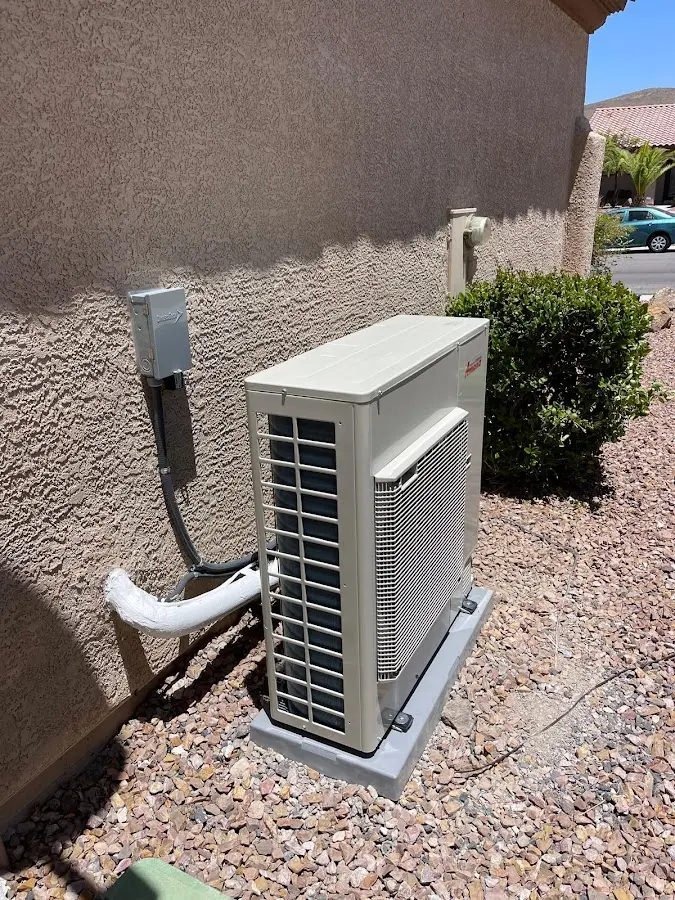 Residential air conditioning condenser unit in Plainfield